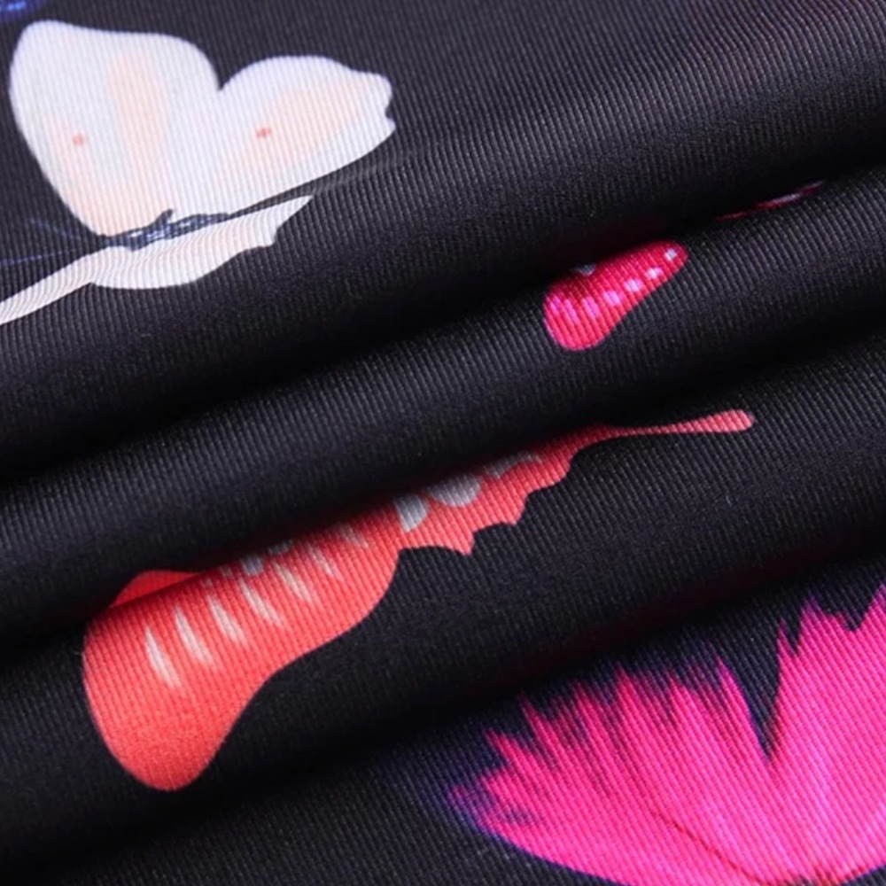 🎄SALE🔥🦋Butterfly Black Bodycon Strapless Dress - Picture 8 of 8